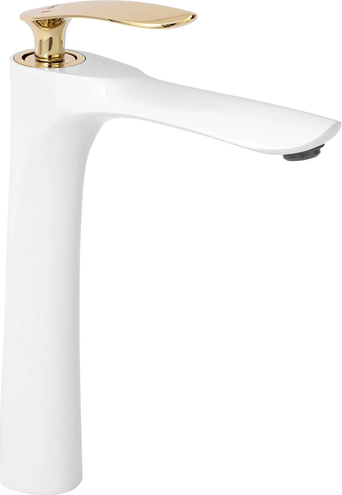 Rubinetto da lavabo Rea Orbit White Gold High