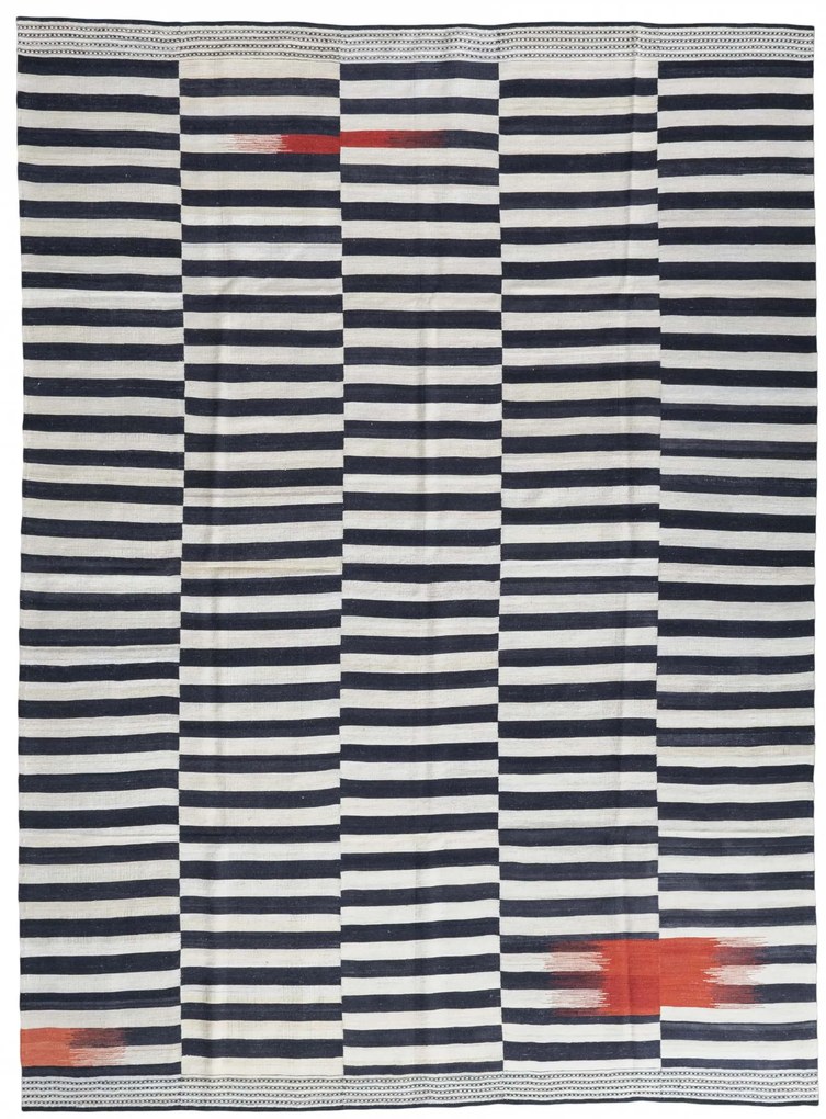 Kilim Tappeto persiano 270x380 Nero (Iran) Tessuto A Mano
