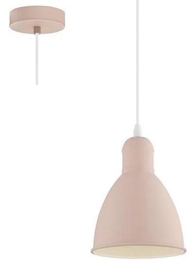 EGLO 49083 - Lampadario a sospensione con filo PRIDDY-P 1xE27/60W/230V