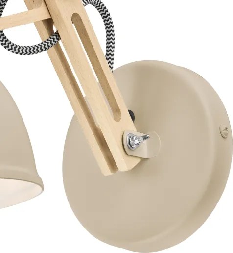 Lampada da parete MARCELLO 1xE27/15W/230V beige
