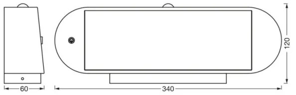 Ledvance ENDURA STYLE LED 6W 7,4V IP44 lampada solare da parete con sensore