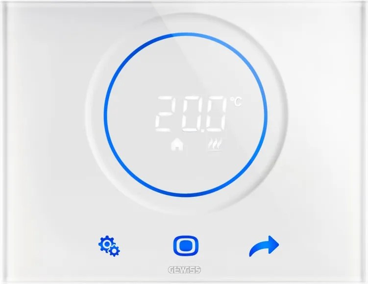 Termostato intelligente e connesso a parete GEWISS GW16970CB bianco