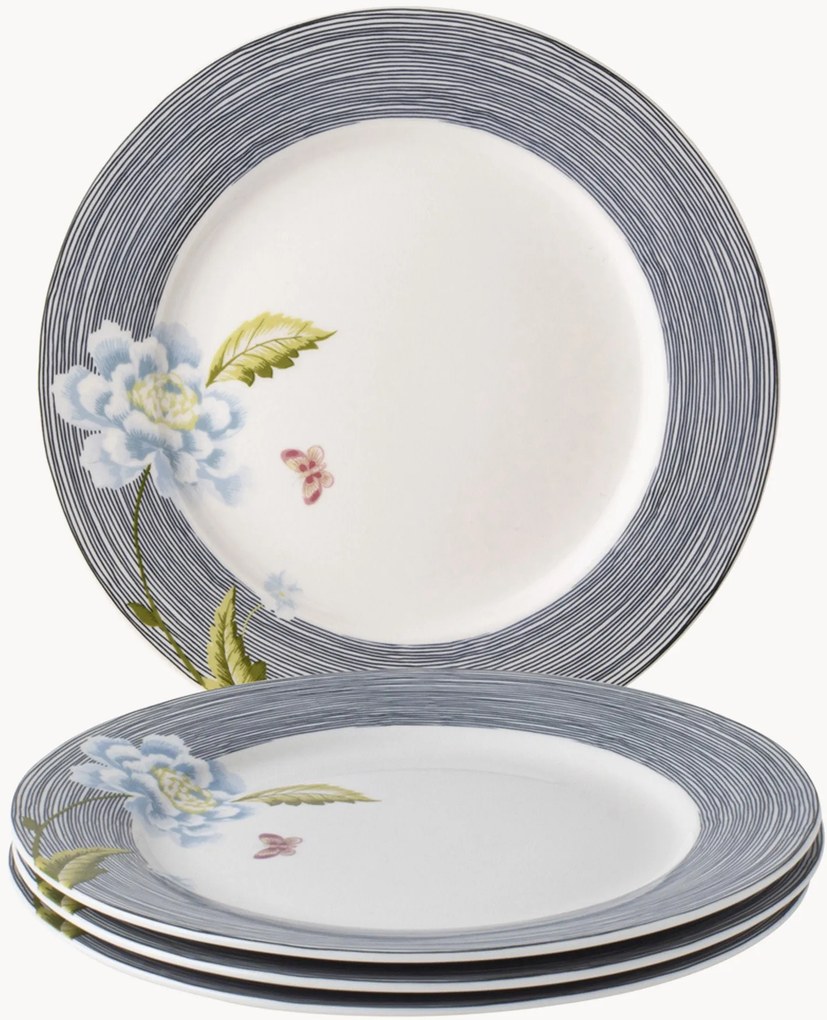 Set di 4 piatti da colazione in porcellana Heritage Collectables