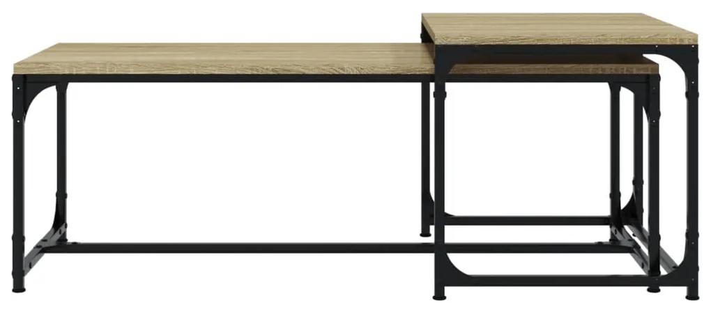 Tavolini da Salotto 2 pz Rovere Sonoma in Legno Multistrato