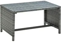 Tavolino da Caff Antracite 70x40x38 cm in Polyrattan cod mxl 29735