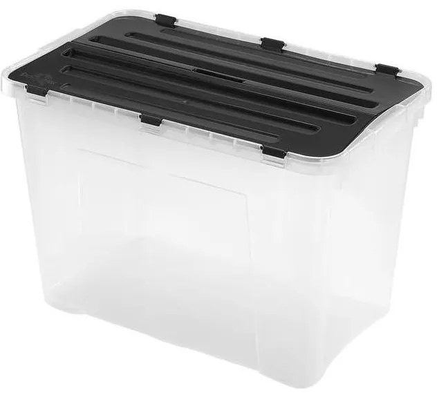 Box contenitore DRAGON 60 l nero/trasparente