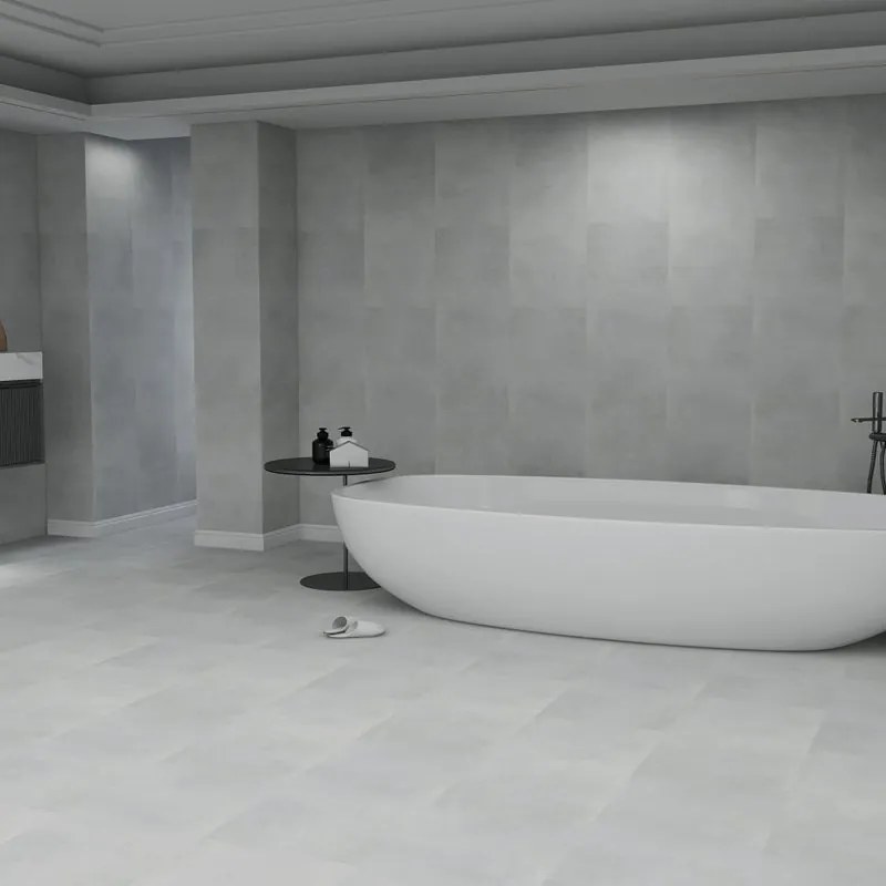 SPC da incollare per rivestimento cemento Zurich grigio Sp 3 mm 2.506 m²