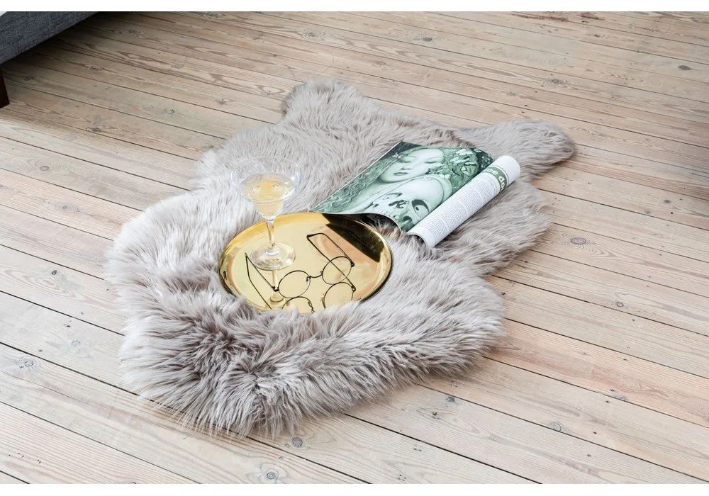 Pelliccia di agnello grigio scuro, 60 x 90 cm - Tiseco Home Studio