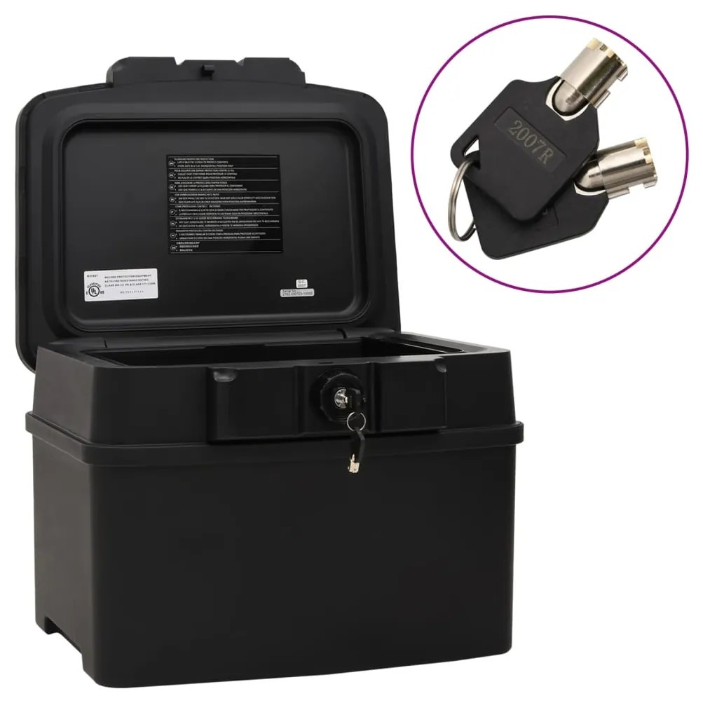 Cassetta Di Sicurezza Nera 44x37x34 Cm /