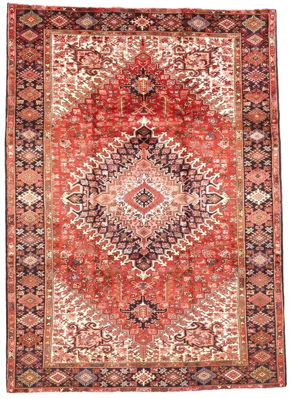 Heriz Tappeto persiano 240 x 330 Rosso (Iran) Annodato A Mano