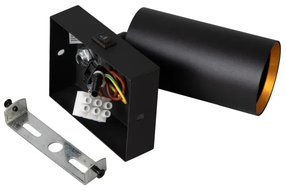 Brilagi - Faretto da parete SELE 1xGU10/30W/230V nero/oro