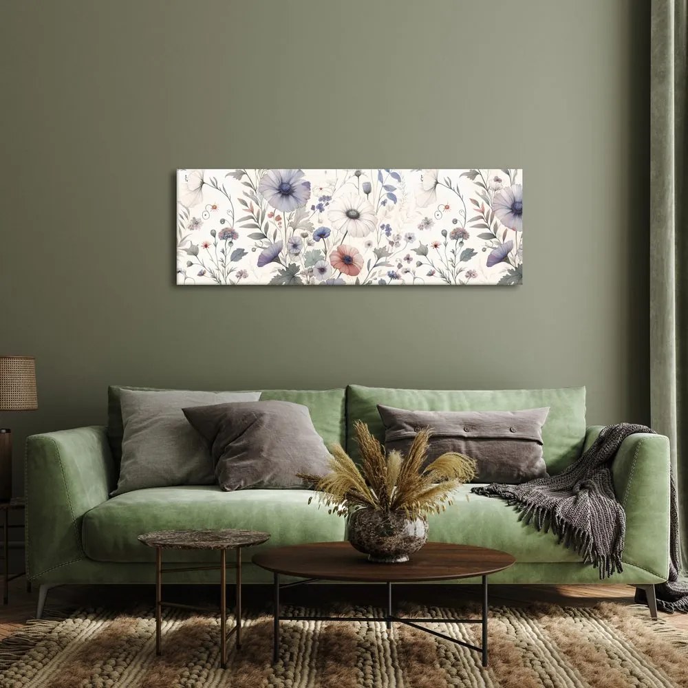 Quadro su tela – Prato in tonalità pastello