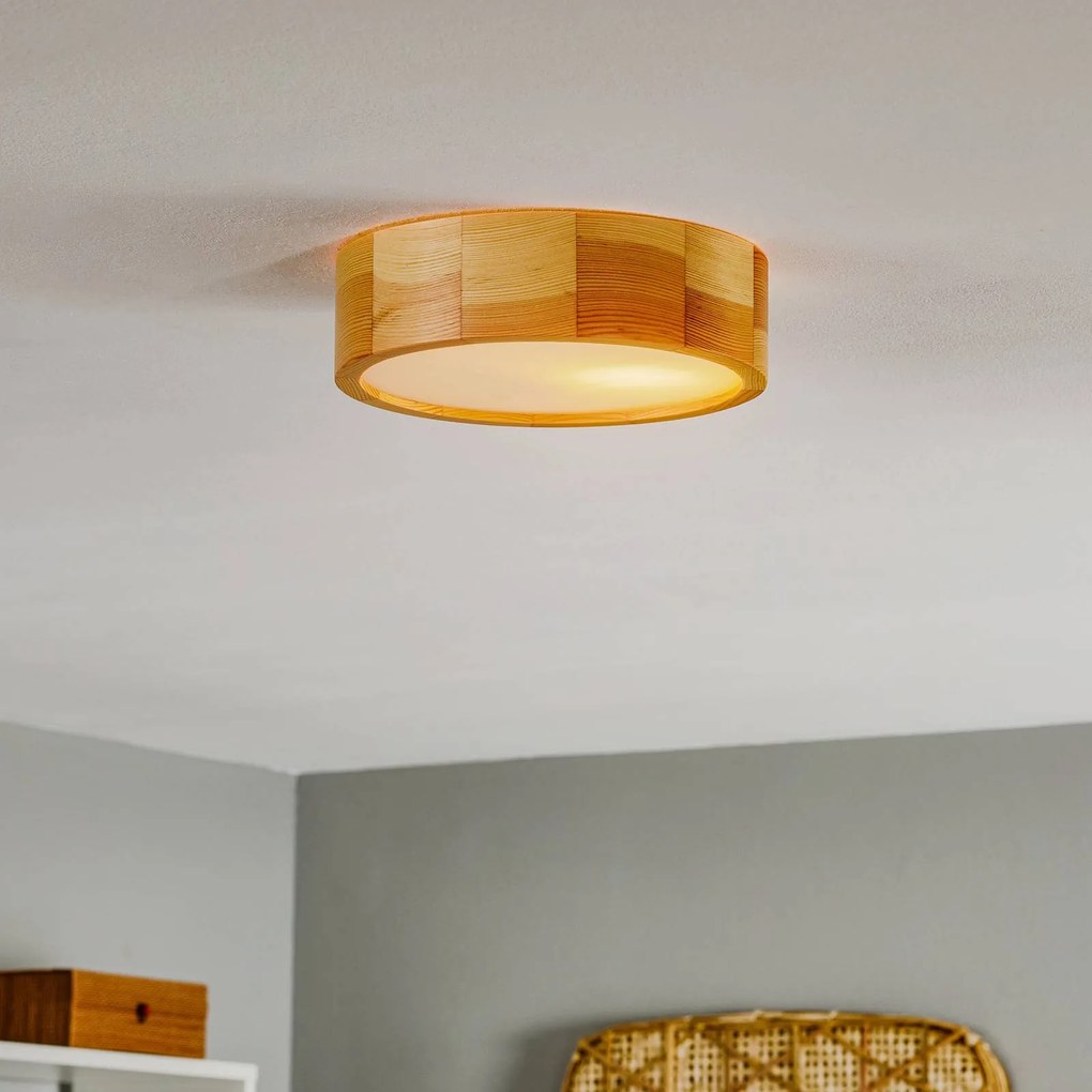 Plafoniera soffitto Kerio Envostar, dimmerabile, Soggiorno / Sala da pranzo, Legno, Moderno, Plafoniera