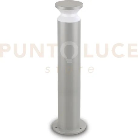 Torre paletto 1 luce attacco e27 80cm ip65 grigio