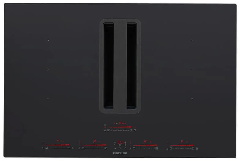 Piano cottura induzione 4 zone 7110.8.733.01 SILVERLINE nero