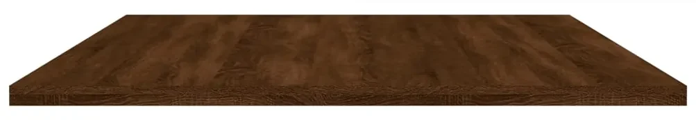 Mensole parete 4pz rovere marrone 100x50x1,5 legno multistrato