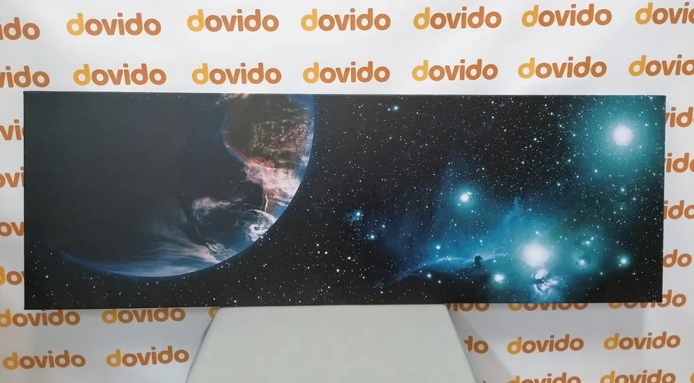 Quadro su tela – Spazio e globo terrestre