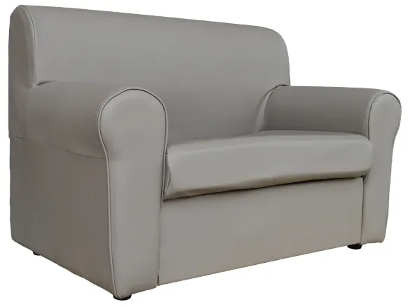 Divano letto 173 cm con poggiatesta regolabile DOVER GRIGIO CHIARO