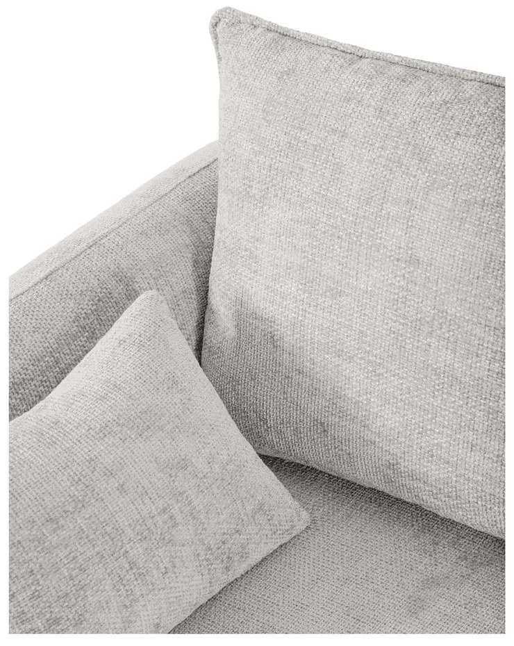 Divano angolare grigio chiaro (angolo sinistro) Matera - Cosmopolitan Design