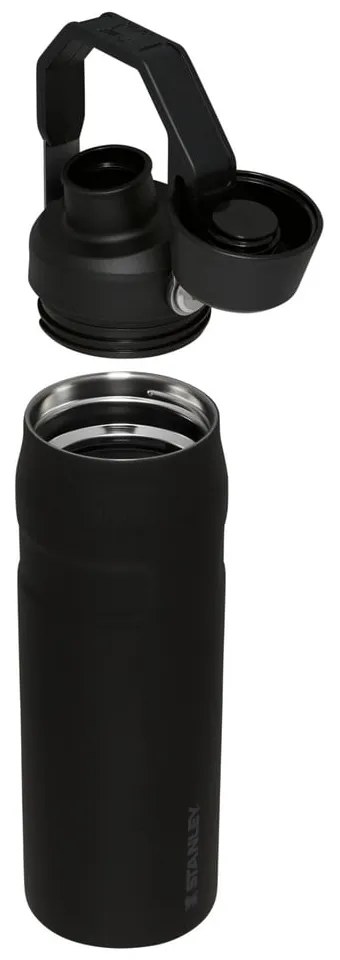 Bottiglia termica nera in acciaio inox 700 ml IceFlow™ Bottle Fast Flow Black – Stanley