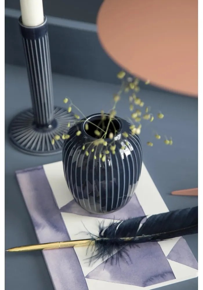 Vaso in ceramica blu scuro Hammershøi - Kähler Design