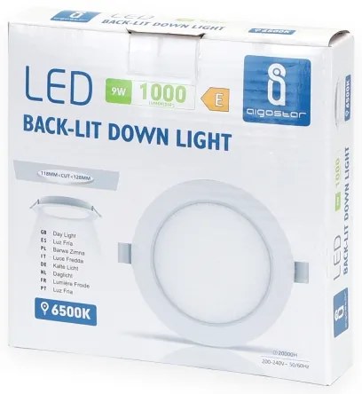 Aigostar - Lampada LED da incasso LED/9W/230V 6500K diametro 14,5 cm bianco