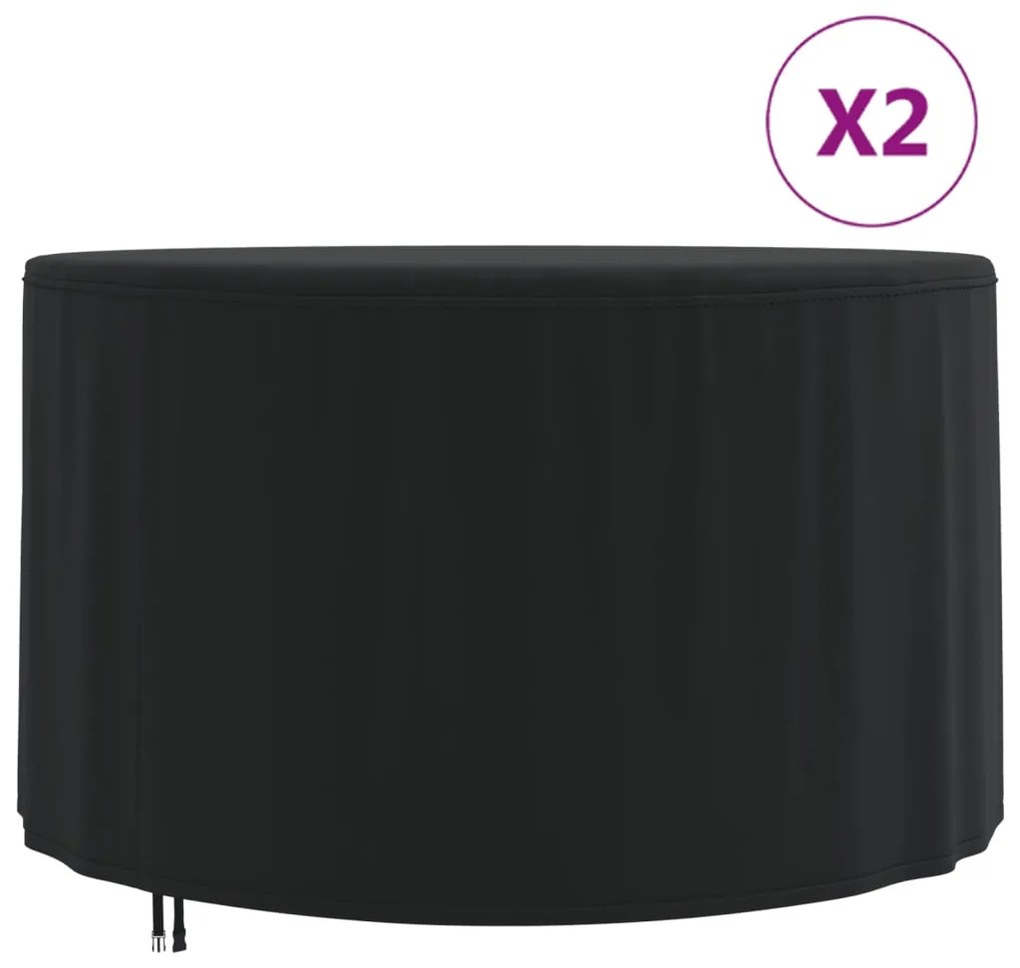 Coperture Per Mobili Da Giardino 2pz Ø 128x71 Cm 420d Oxford /