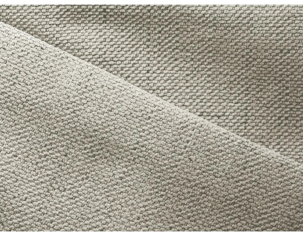 Divano angolare color crema allungabile/con contenitore (con penisola a destra) Nanea – Makamii