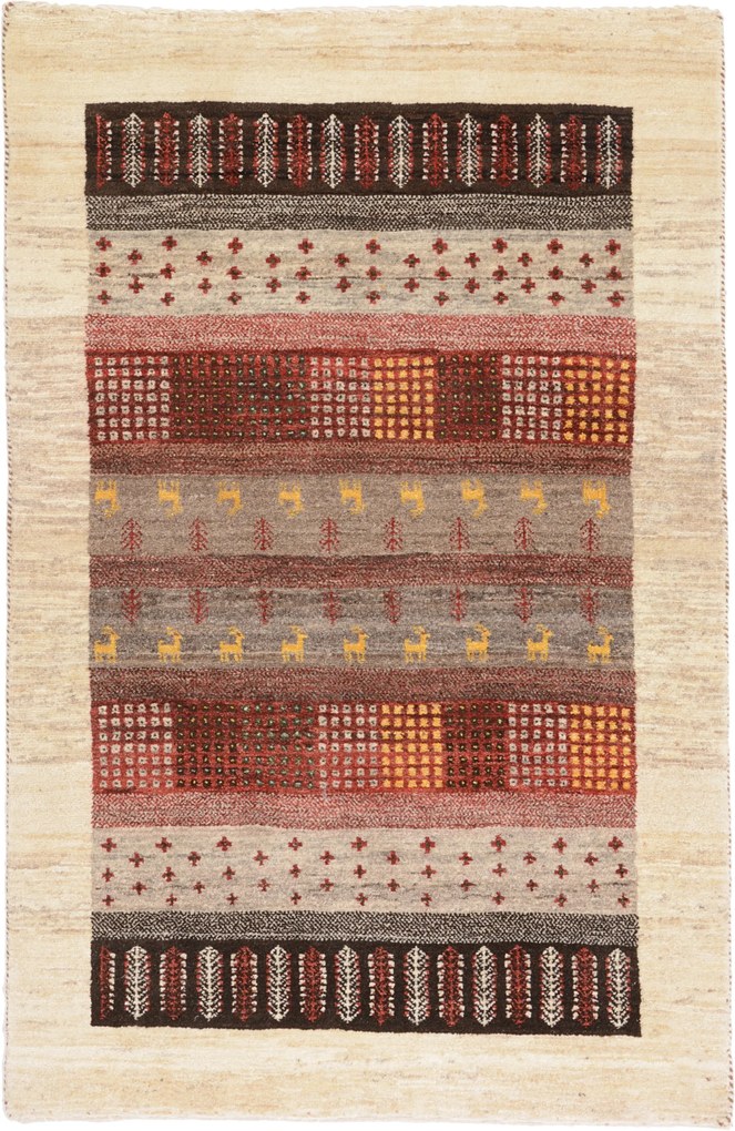 Loribaft Tappeto 80x130 (Iran) Annodato A Mano