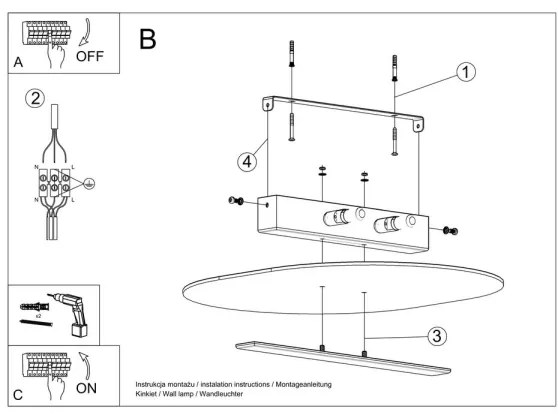 Sollux SL.1005 - Plafoniera SALIA 2xG9/40W/230V