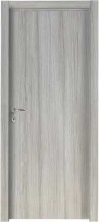 Porta reversibile a battente con telaio colore palissandro bianco 80x210 cm