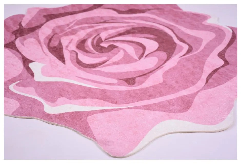 Tappeto Rose Duro, ⌀ 80 cm Pembe - Vitaus