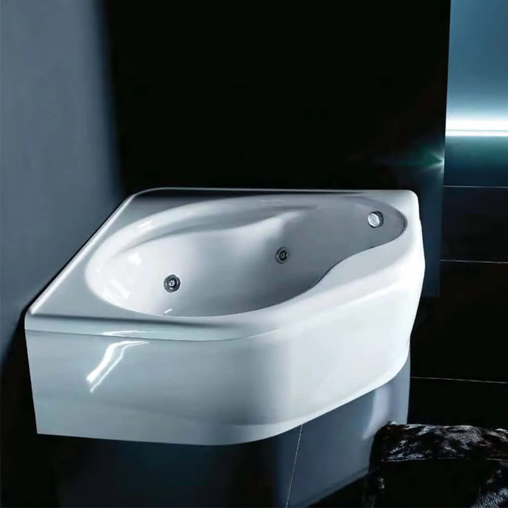 Vasca da bagno idromassaggio angolare 140 cm mod. Aurora Treesse