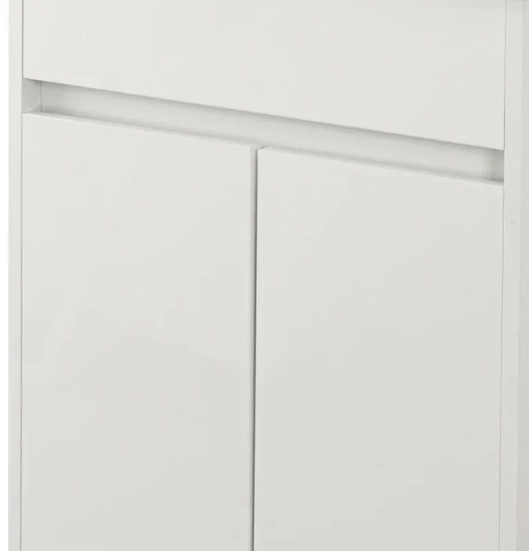 Mobile lavatoio 60x50 bianco lucido Way con vasca in ceramica Dolomite