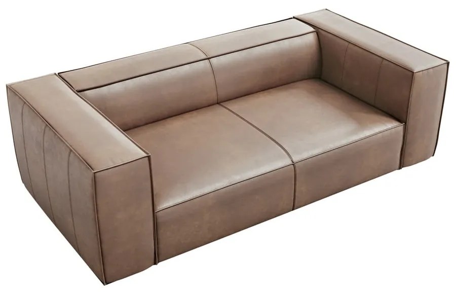 Divano in pelle marrone chiaro 212 cm Madame - Windsor &amp; Co Sofas