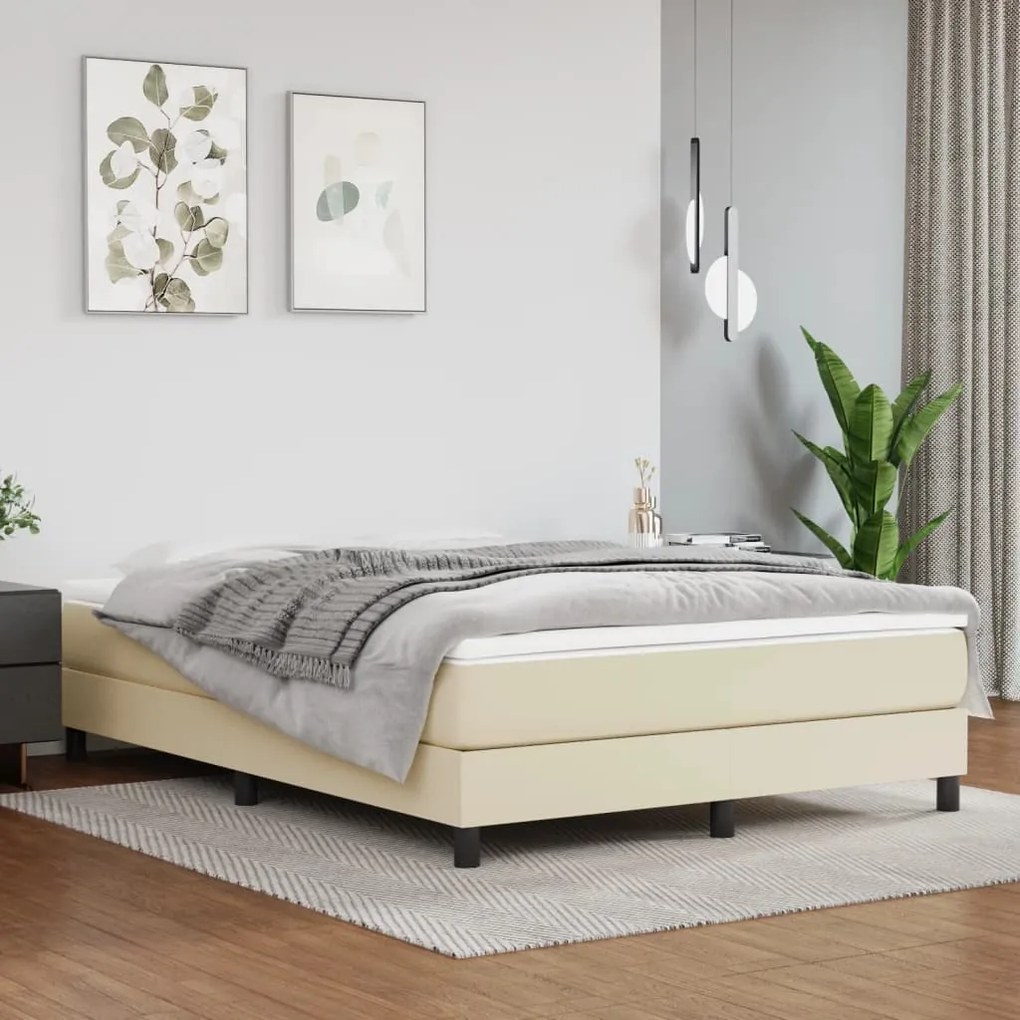 Materasso A Molle Crema 140x190x20 Cm İn Similpelle /