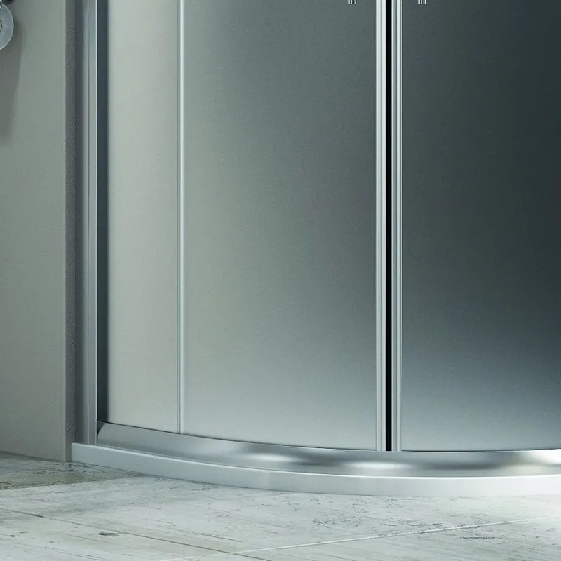 Box doccia semicircolare 90x90 vetro satinato anticalcare KF2000 - KAMALU
