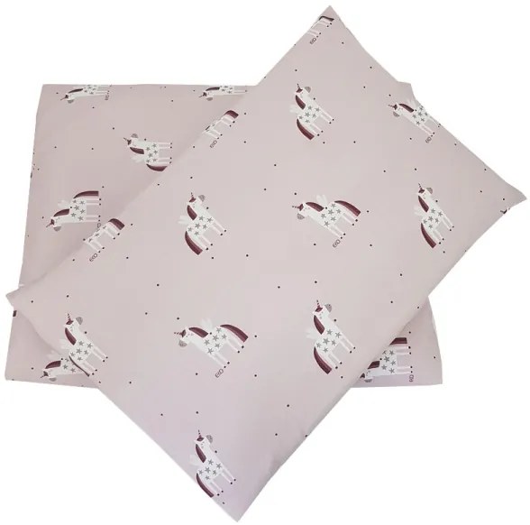 EKO - Lenzuola per culla in mussola di cotone UNICORNO 2 pezzi