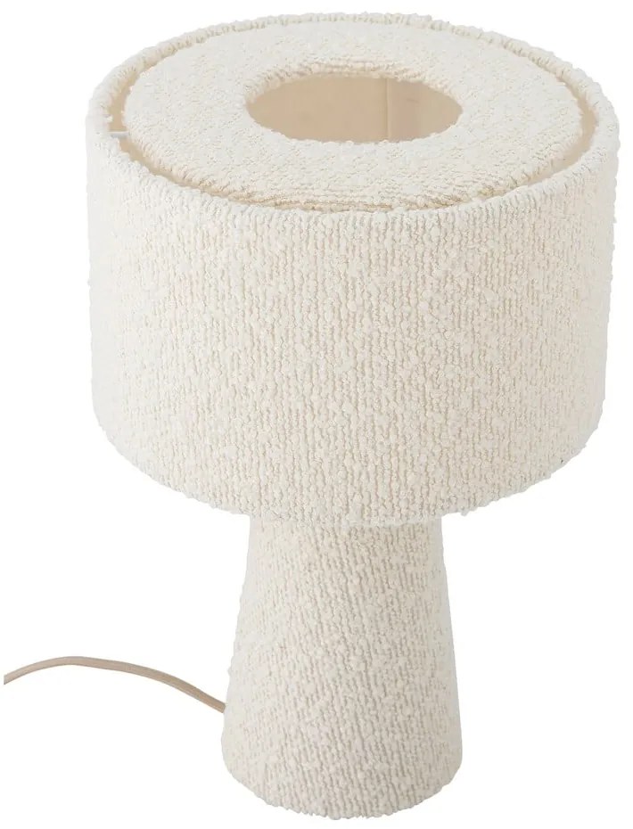 Lampada da tavolo bianca con paralume in tessuto (altezza totale 30 cm) Emmie – Bloomingville