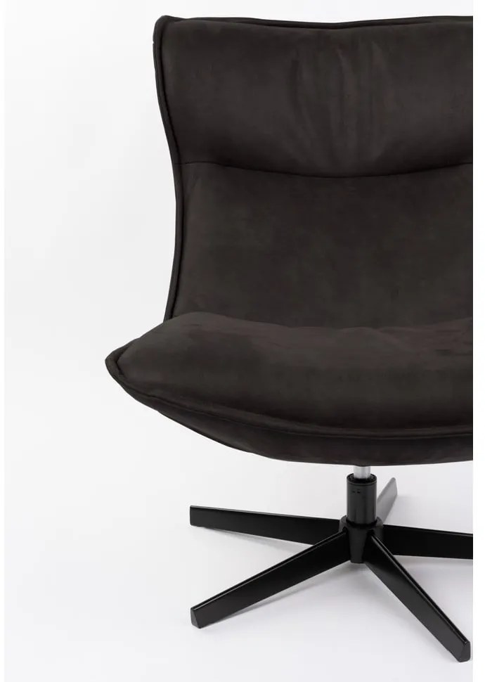 Poltrona grigio scuro girevole John – White Label