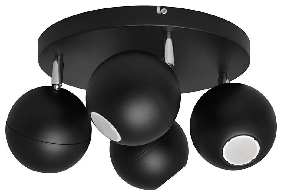 Faretto LED MIDWAY 4xGU10/6,5W/230V nero