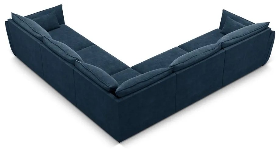 Divano angolare blu scuro (variabile) Vanda - Mazzini Sofas