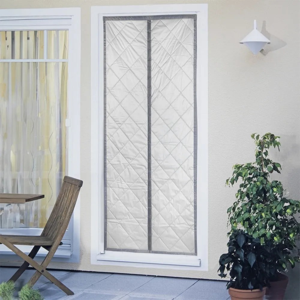 Tenda termica per porte in grigio-argento 80x200 cm - Maximex