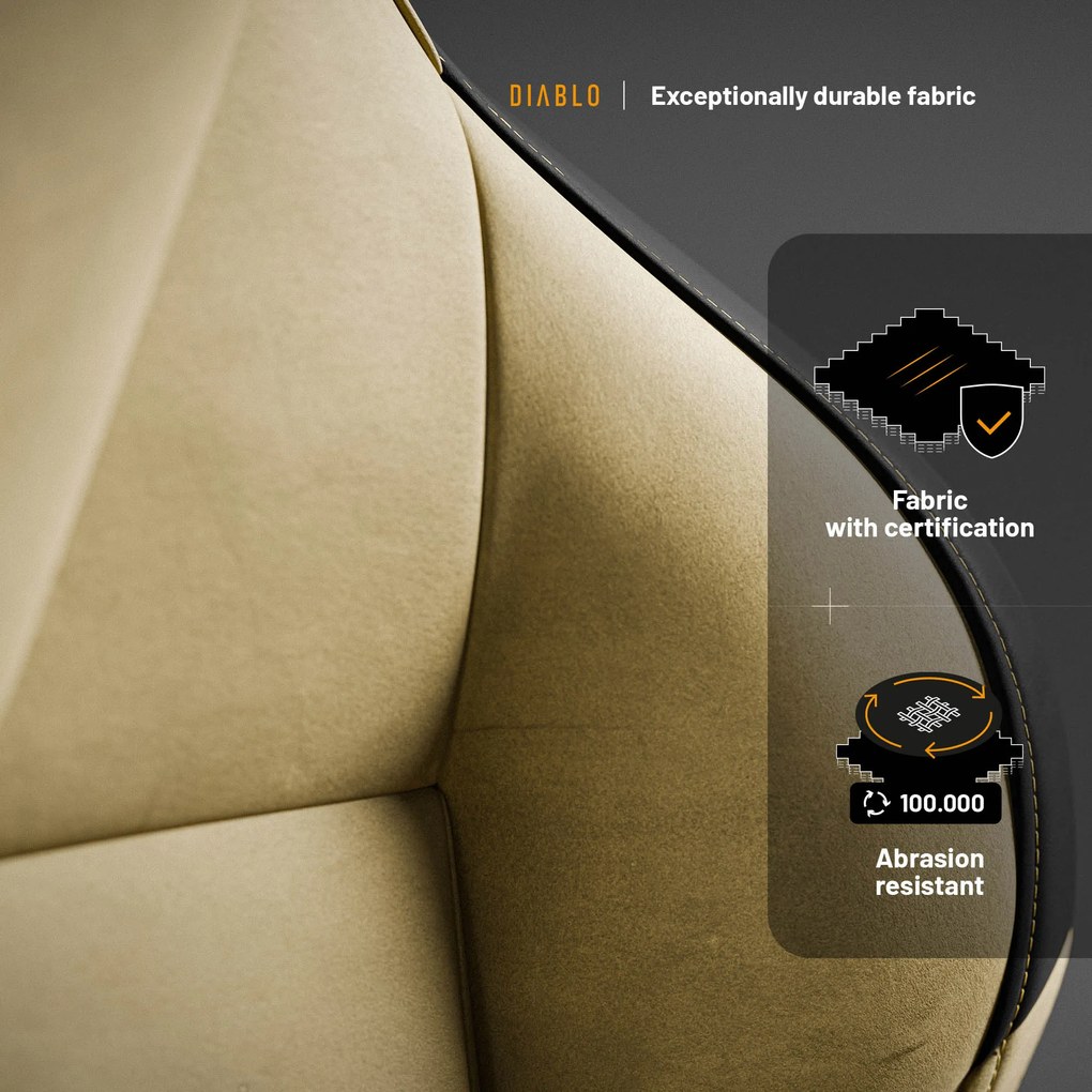 Sedia Da Gaming Diablo X.One Prime Broken Gold Normal Size
