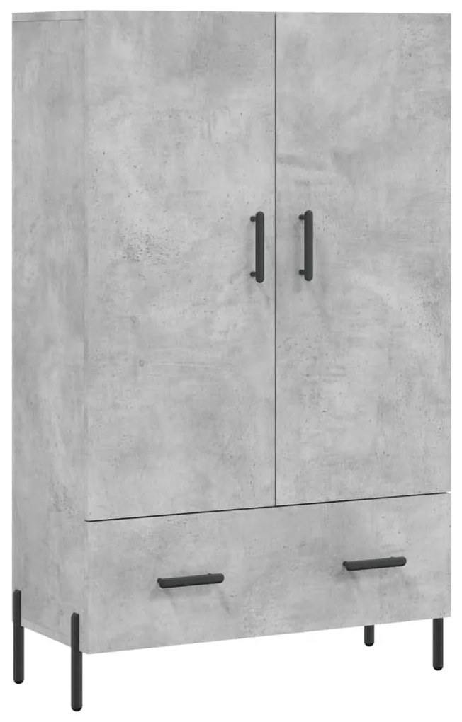 Credenza grigio cemento 69,5x31x115 cm in legno multistrato