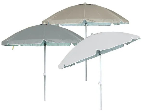 Ombrellone Mare Ø 240 cm - Palo Alluminio, Antivento, Protezione UV
