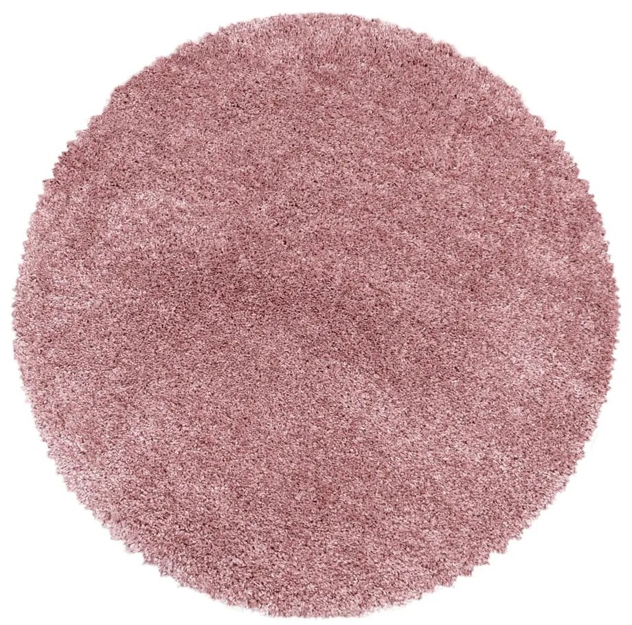 Tappeto rotondo rosa ø 160 cm Fluffy - Ayyildiz Carpets