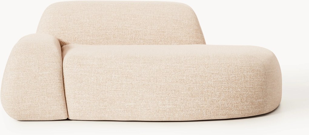 Divano 2 posti in bouclé con chaise longue Wolke