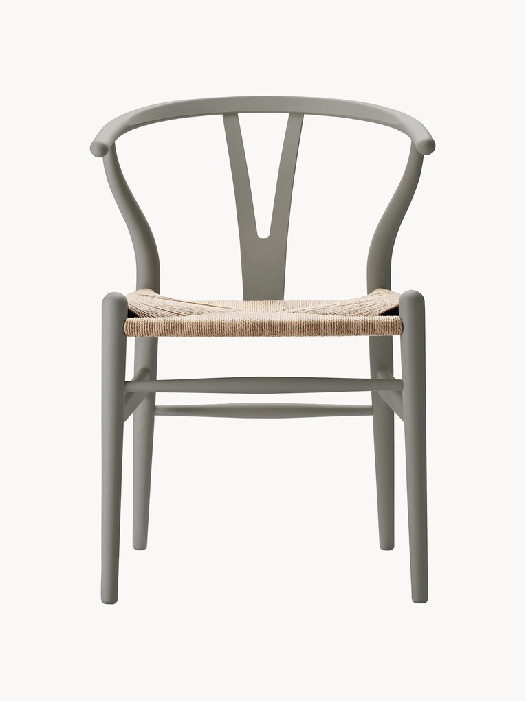 Sedia in legno con seduta intrecciata CH24 Wishbone Chair