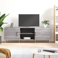 Mobile Porta TV Grigio Sonoma 150x30x50 cm in Legno Multistrato 829090